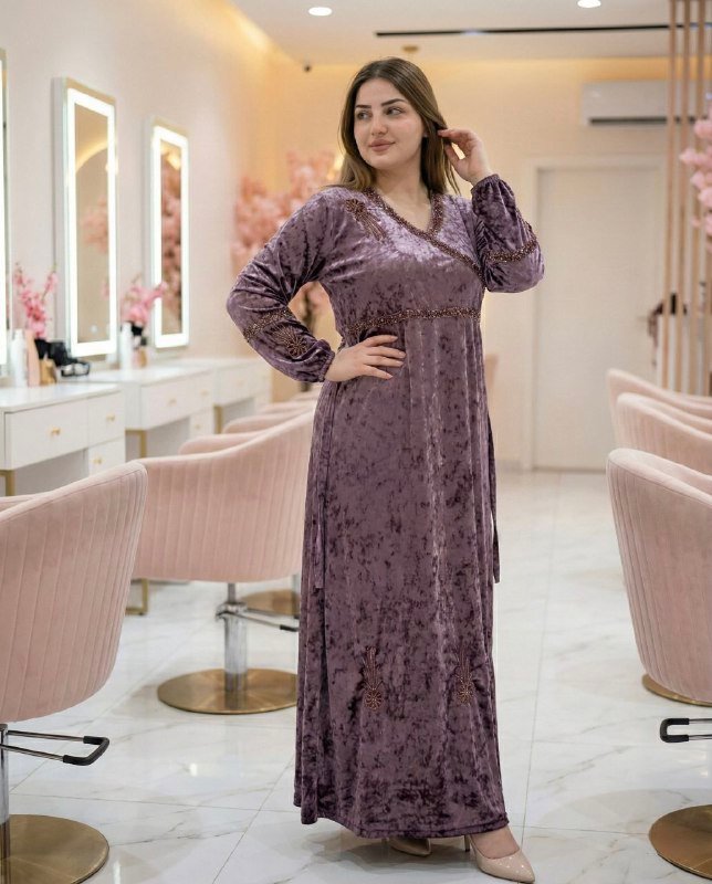 0ea24998-79aa-424d-a8d7-37cd57f21c67 عبايه حزام خليجي كلف هندي أصلي | كود 6164 - الصورة 1