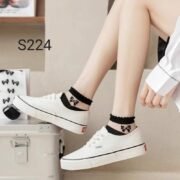 ⁦سوكت شيفون اسود فيونكه🎀/جمله 12 قطعه⁩ - الصورة ⁦5⁩