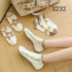 سوكت حريمى ورده 🌸/جمله 12 قطعه