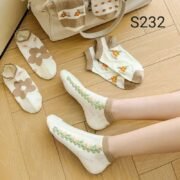 سوكت حريمى ورده 🌸/جمله 12 قطعه