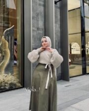 ⁦طقم قطعتين بلوزه لف⁩ - الصورة ⁦7⁩