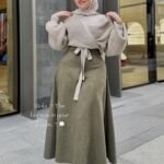 طقم قطعتين بلوزه لف