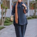 سوت جينز شميز زراير بنطلون 2 جيب