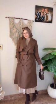 ⁦طقم  2قطعه جيبه وبلطو طويل⁩ - الصورة ⁦7⁩