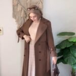 طقم  2قطعه جيبه وبلطو طويل