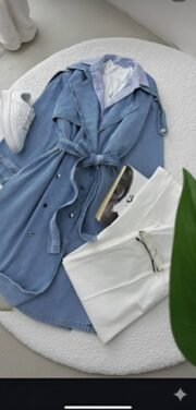 ⁦دريس ترنش كوت جينز⁩ - الصورة ⁦2⁩