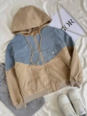 جاكت مبطن دبل فيس ف جينز كابتشوه  2جيب