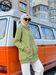 ⁦سويتشرت حريمي ميلتون قطن ضد الوبرة | كود 3011⁩ - الصورة ⁦7⁩