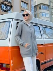 ⁦سويتشرت حريمي ميلتون قطن ضد الوبرة | كود 3011⁩ - الصورة ⁦2⁩