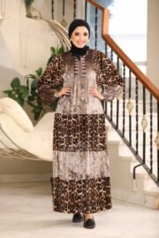 عباية فرنساوي جنجا تركيا تركيب – موديل شتوي (كود: 6242)