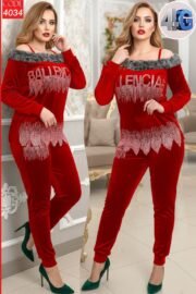 ⁦بيجامه قطيفة ستراث | كود 4034⁩ - الصورة ⁦8⁩