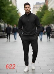 ⁦ترنج نص سوسته مارسيليا فول ليكرا قطن | كود 622⁩ - الصورة ⁦6⁩