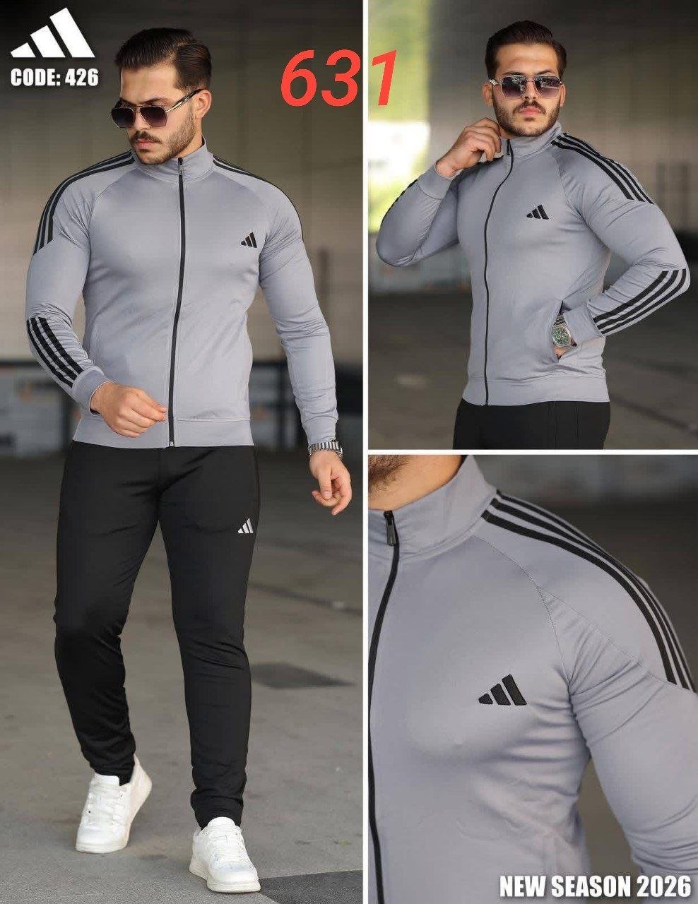 710060b6-aa73-4a7c-ab9d-c5f000f8d7cb ترنج أديداس غاز هايدي مستورد (كود: 631) 🟤 - الصورة 1