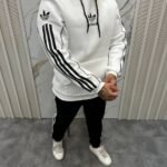 تي رنج رجالي أديداس شرايط أوفر سايز | كود 385