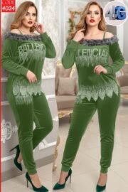 ⁦بيجامه قطيفة ستراث | كود 4034⁩ - الصورة ⁦2⁩