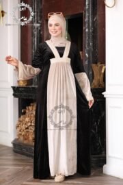 ⁦عباية استقبال جنجا تركيا تركيب كلف هندي | كود 6211⁩ - الصورة ⁦3⁩