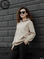 ⁦سويتشرت حريمي ميلتون قطن ضد الوبرة | كود 3019⁩ - الصورة ⁦4⁩