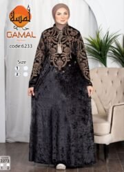 ⁦عباية تطريز تركي | كود 6233⁩ - الصورة ⁦3⁩