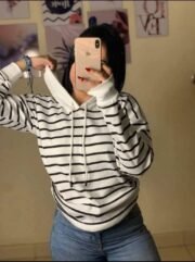 سويتشرت مقلم قطن ديربي مضلع