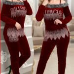 بيجامه قطيفة ستراث | كود 4034