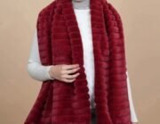 ⁦شال قطيفة مضلع مستورد | كود 50⁩ - الصورة ⁦4⁩