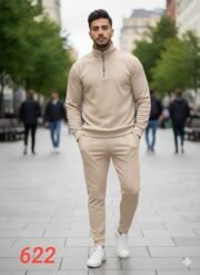 ⁦ترنج نص سوسته مارسيليا فول ليكرا قطن | كود 622⁩ - الصورة ⁦2⁩