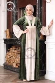 ⁦عباية استقبال جنجا تركيا تركيب كلف هندي | كود 6211⁩ - الصورة ⁦4⁩