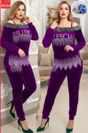 ⁦بيجامه قطيفة ستراث | كود 4034⁩ - الصورة ⁦5⁩