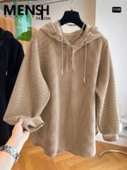 سويتشرت حريمي قطيفة مضلع وشين | كود 3028