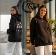 ⁦سويتشرت حريمي ميلتون قطن ضد الوبرة | كود 3024⁩ - الصورة ⁦2⁩