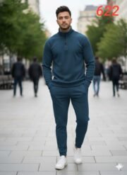 ⁦ترنج نص سوسته مارسيليا فول ليكرا قطن | كود 622⁩ - الصورة ⁦3⁩