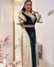 عباية استقبال حزام خارجي خليجي – موديل شتوي (كود: 6146)