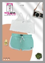 ⁦طقم شورت حريمي تحفة///الدسته 12 قطعه جمله⁩ - الصورة ⁦3⁩